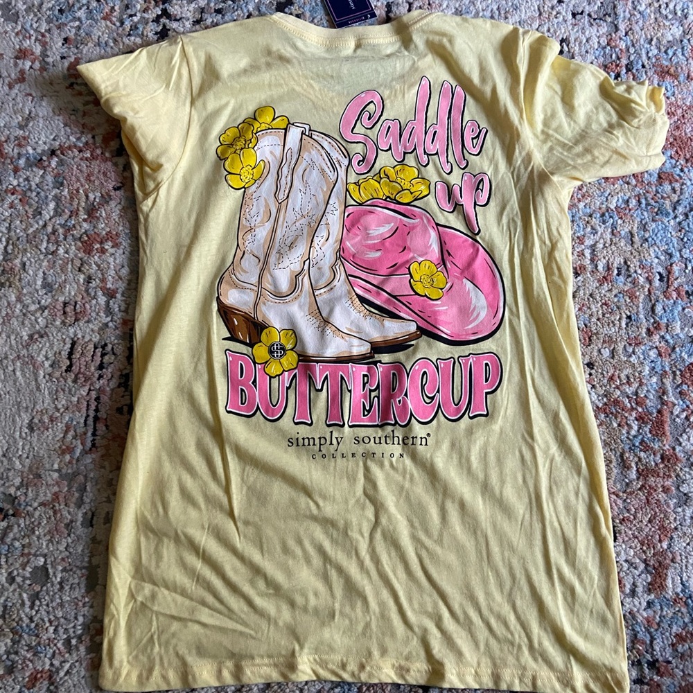 Simply Southern Saddle Up Buttercup size Large nwt